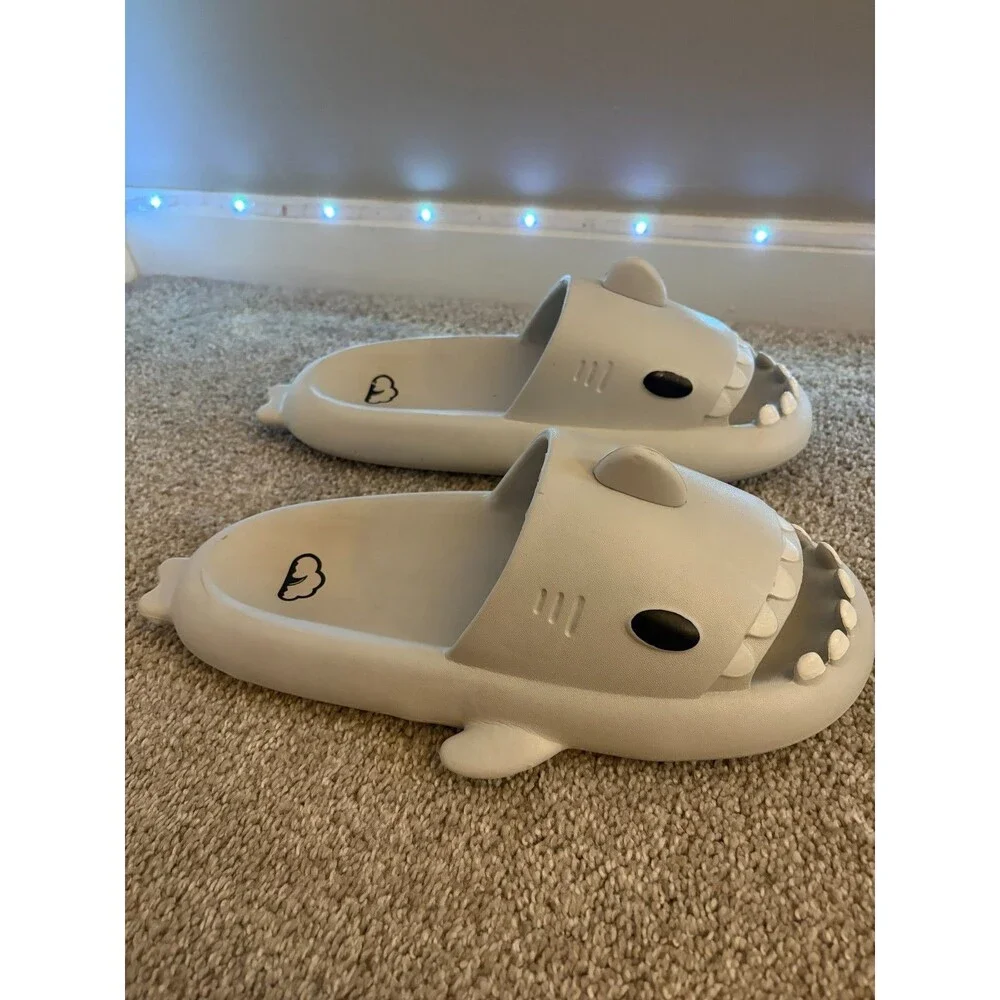 Official Cloud Sharks Slides Off-White Men 10-11 Glow Anglerfish Fin Mod